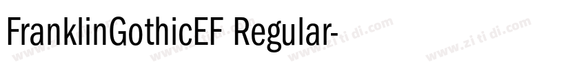 FranklinGothicEF Regular字体转换